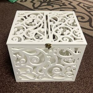 Beautiful hand painted wedding card box!
